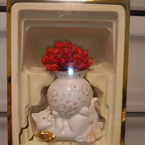 Lenox Cat Bud Vase
